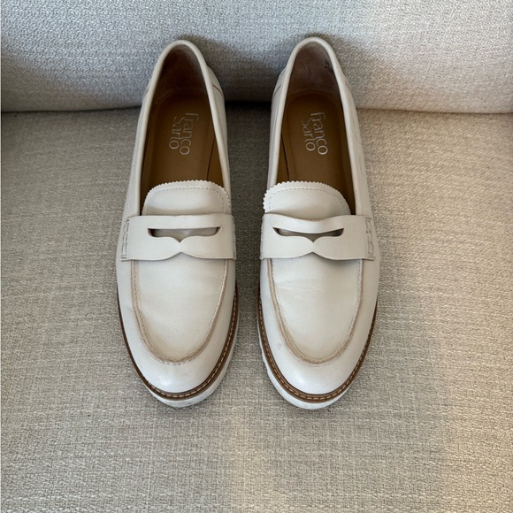 Franco Sarto Y2K Style chunky Loafer Cedra Leather Loafer Size 8 - Picture 2 of 7